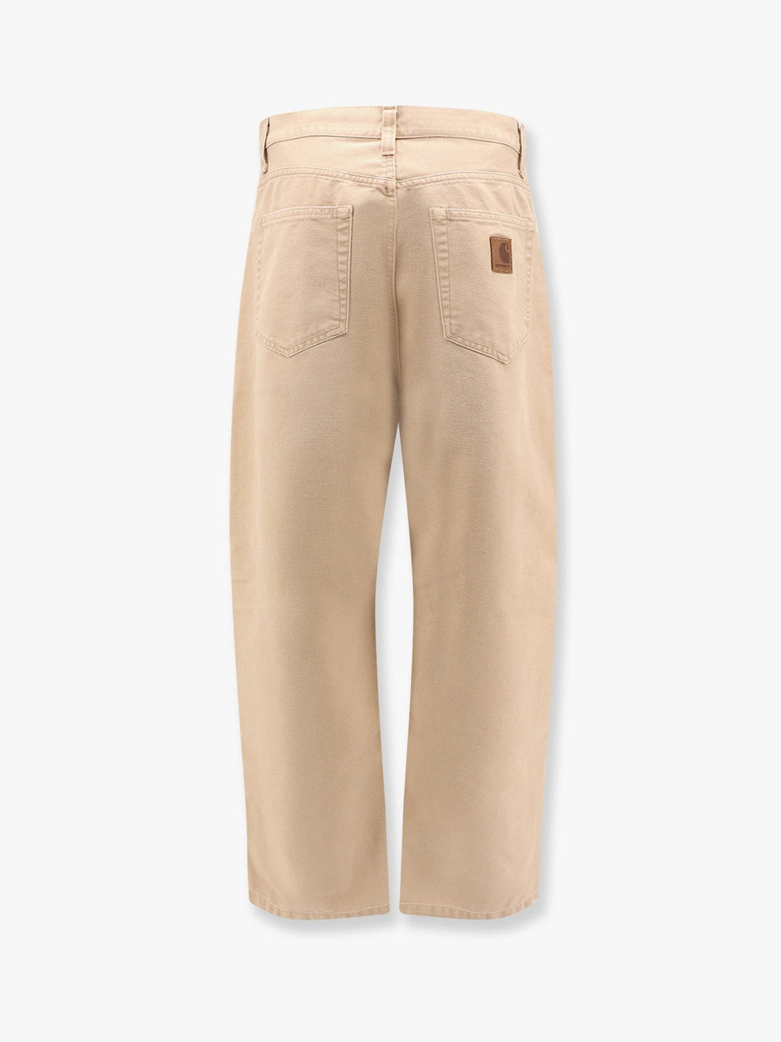 Organic cotton trouser with back logo patch