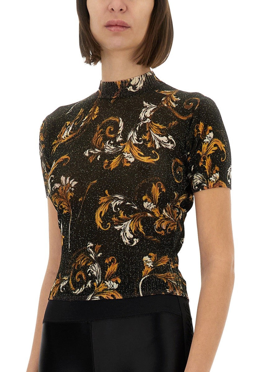 "OUTLINE BAROQUE" KNITTED T-SHIRT