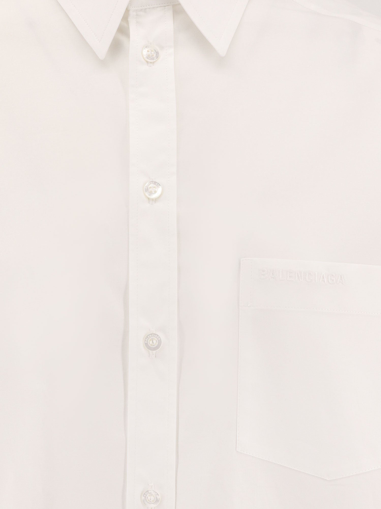 Oversize cotton shirt with knotted details