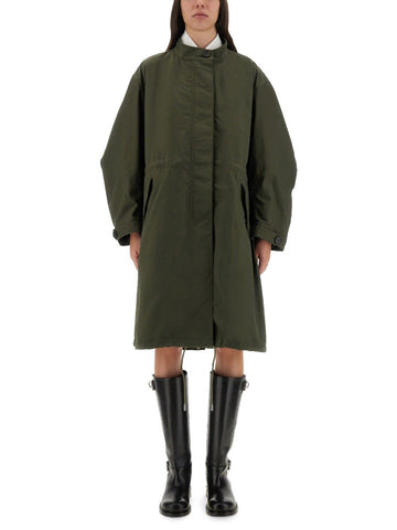 OVERSIZED PARKA WITH LOGO PRINT