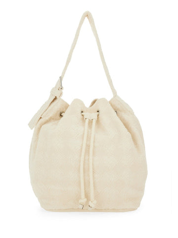OVERSIZED "T MONOGRAM" BUCKET BAG