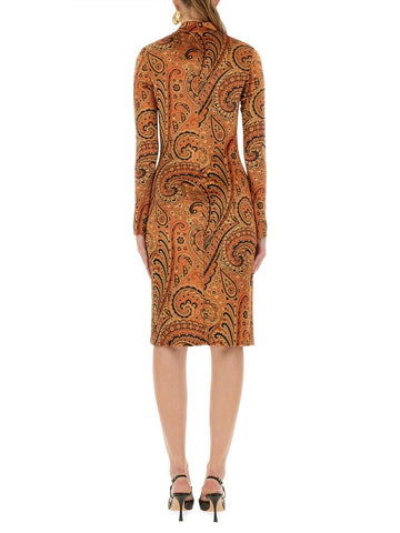 PAISLEY PRINT DRESS
