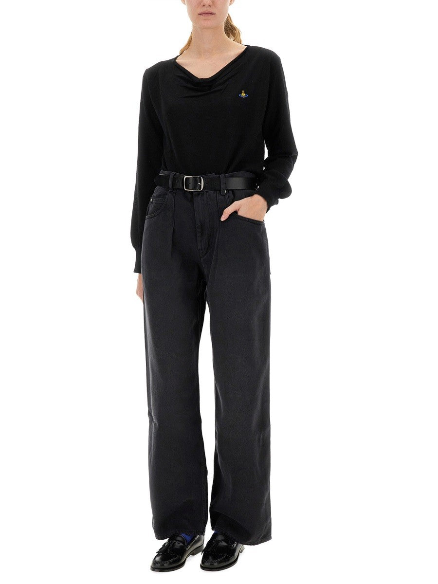 "PAMELA" JERSEY WITH LOGO