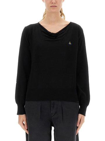 "PAMELA" JERSEY WITH LOGO