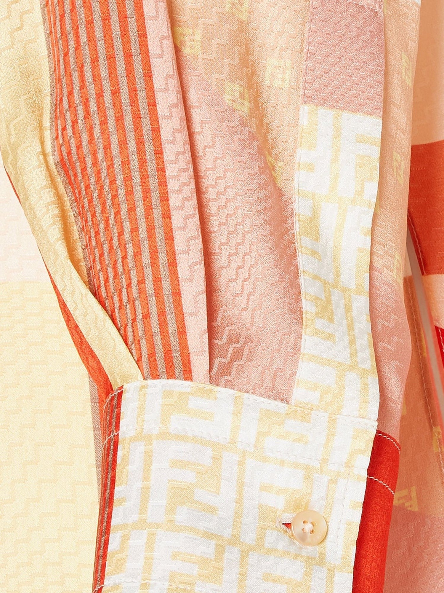 Patchwork silk shirt