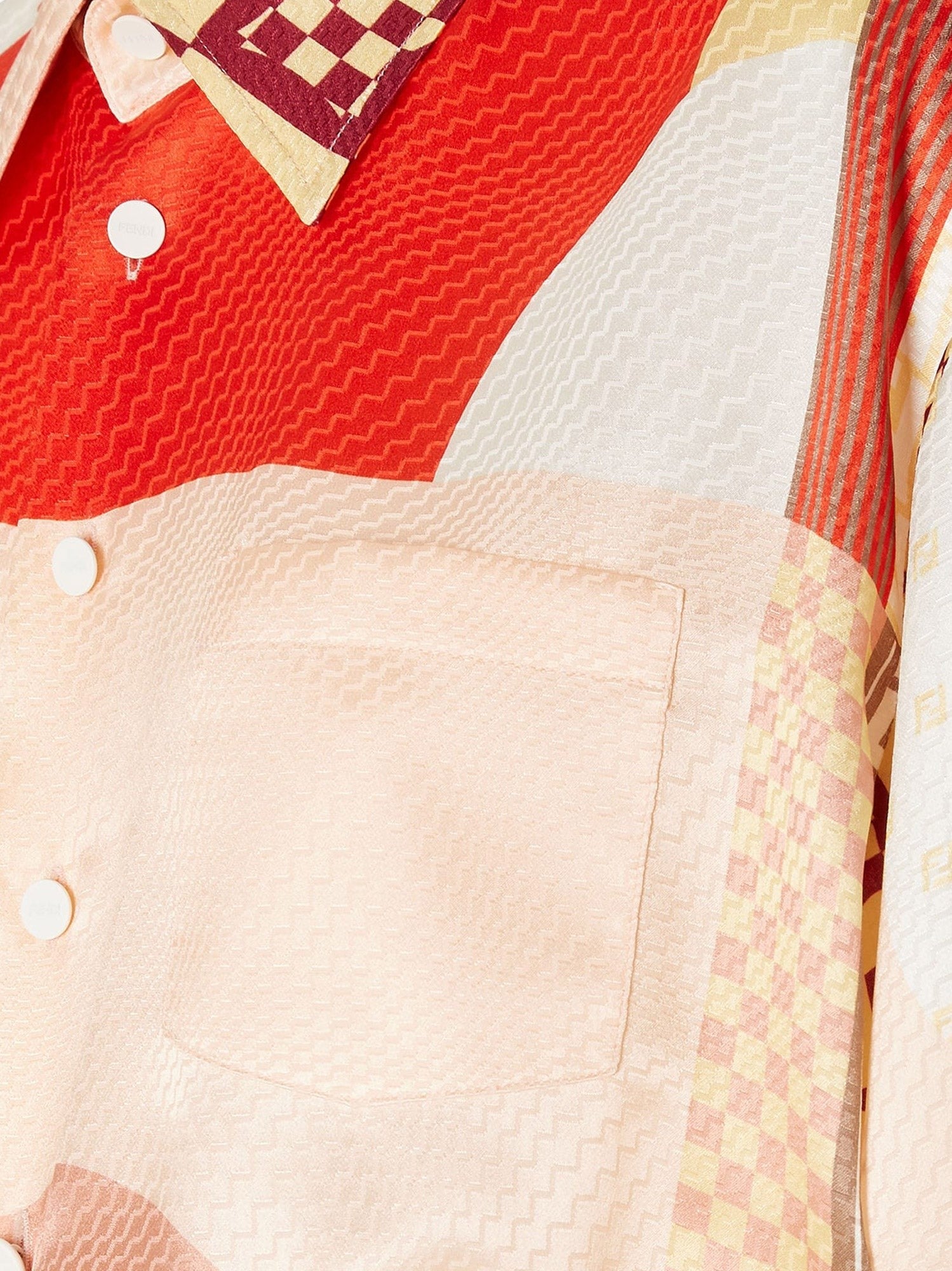 Patchwork silk shirt