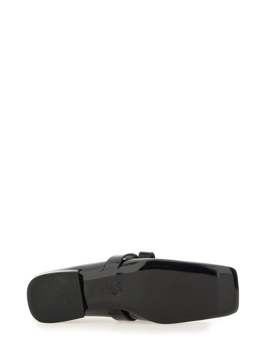 PATENT LEATHER BALLERINA "GIANNI RIBBON"