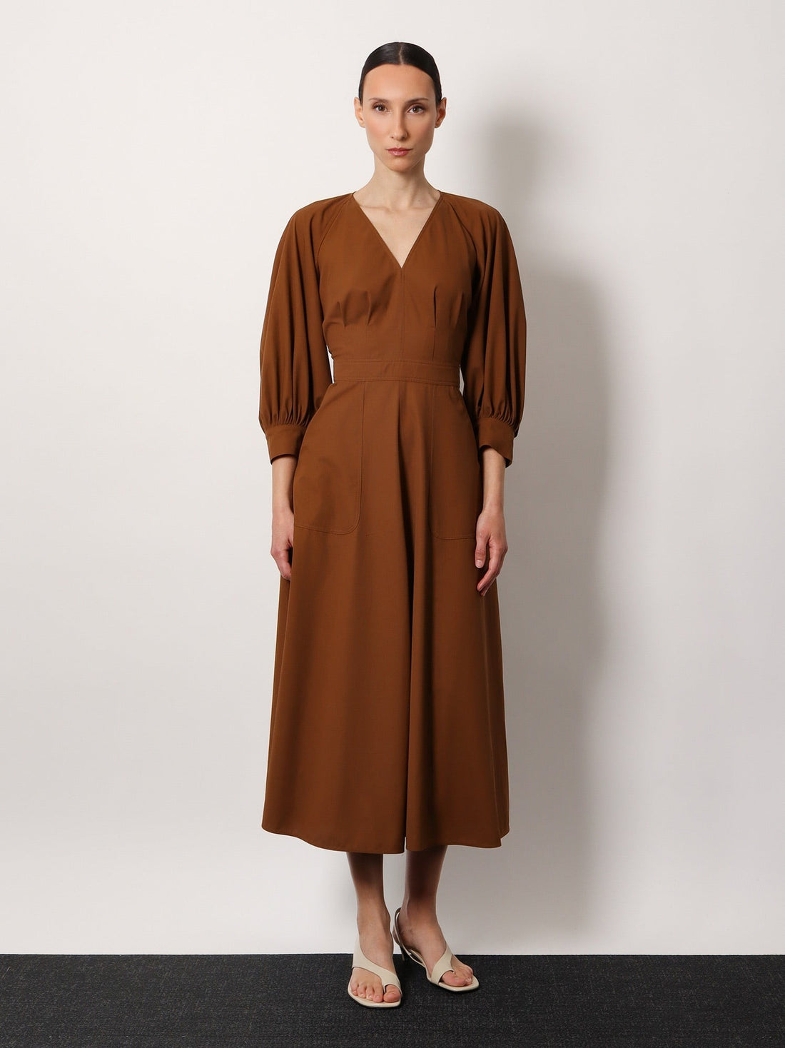 Pedaggi cotton midi dress