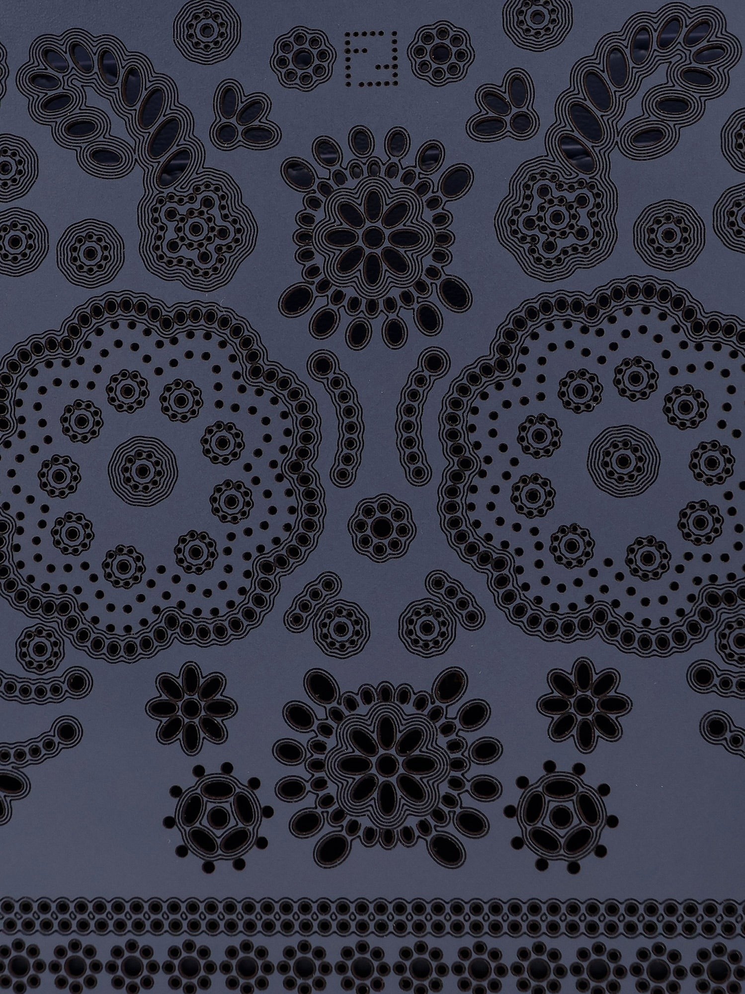 Peekaboo ISeeU Small leather shoulder bag with laser-cut Coral Bandana motif