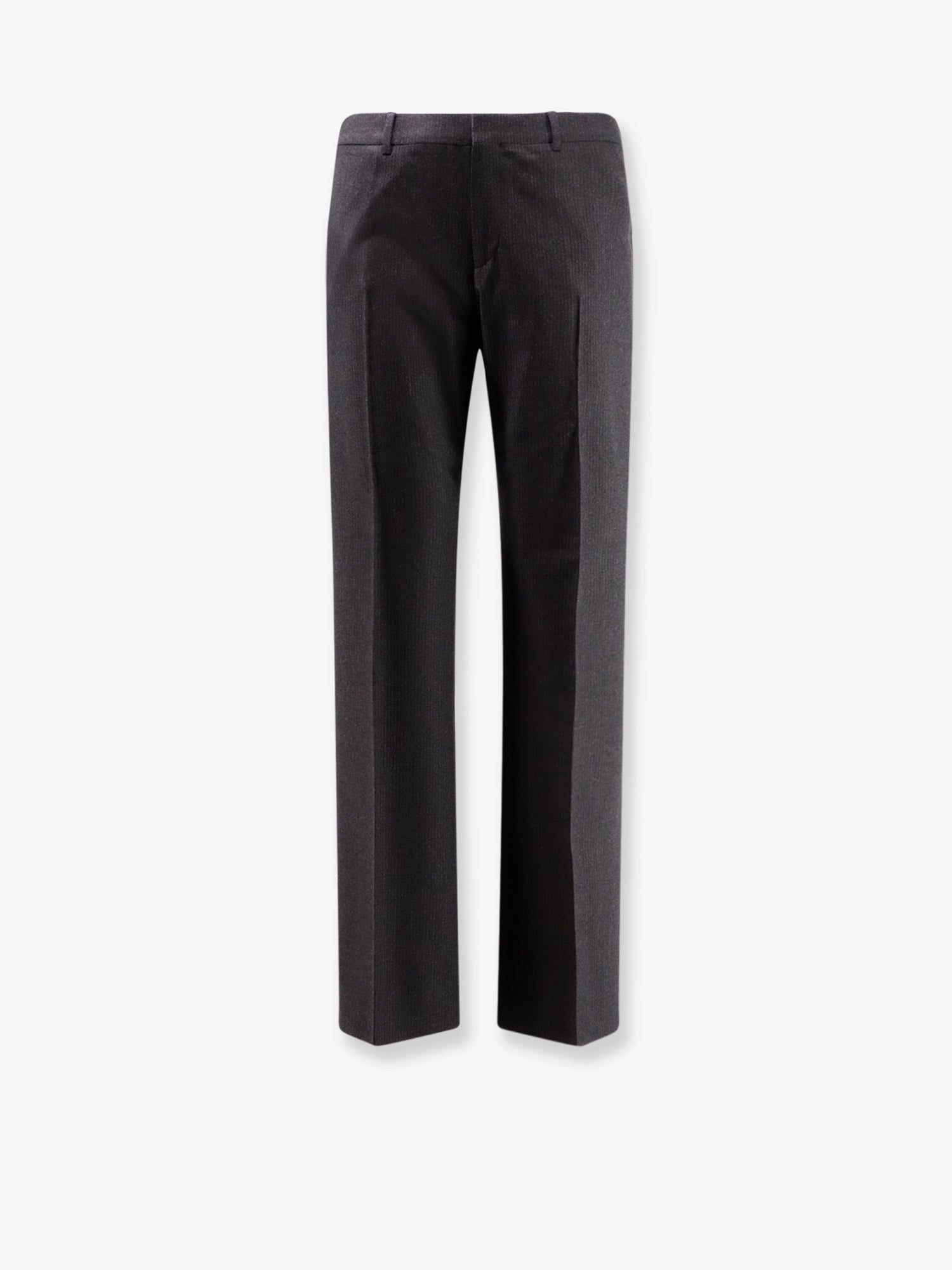 Pinstripe wool trousers