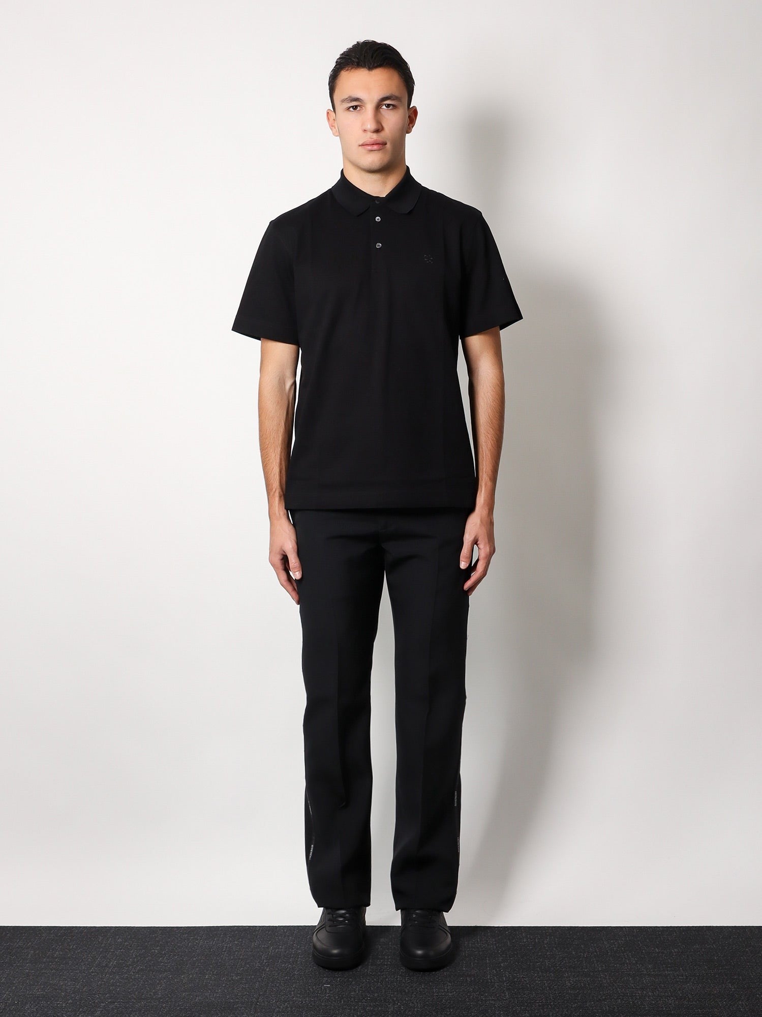 Piqué cotton polo shirt with 4g embroidery