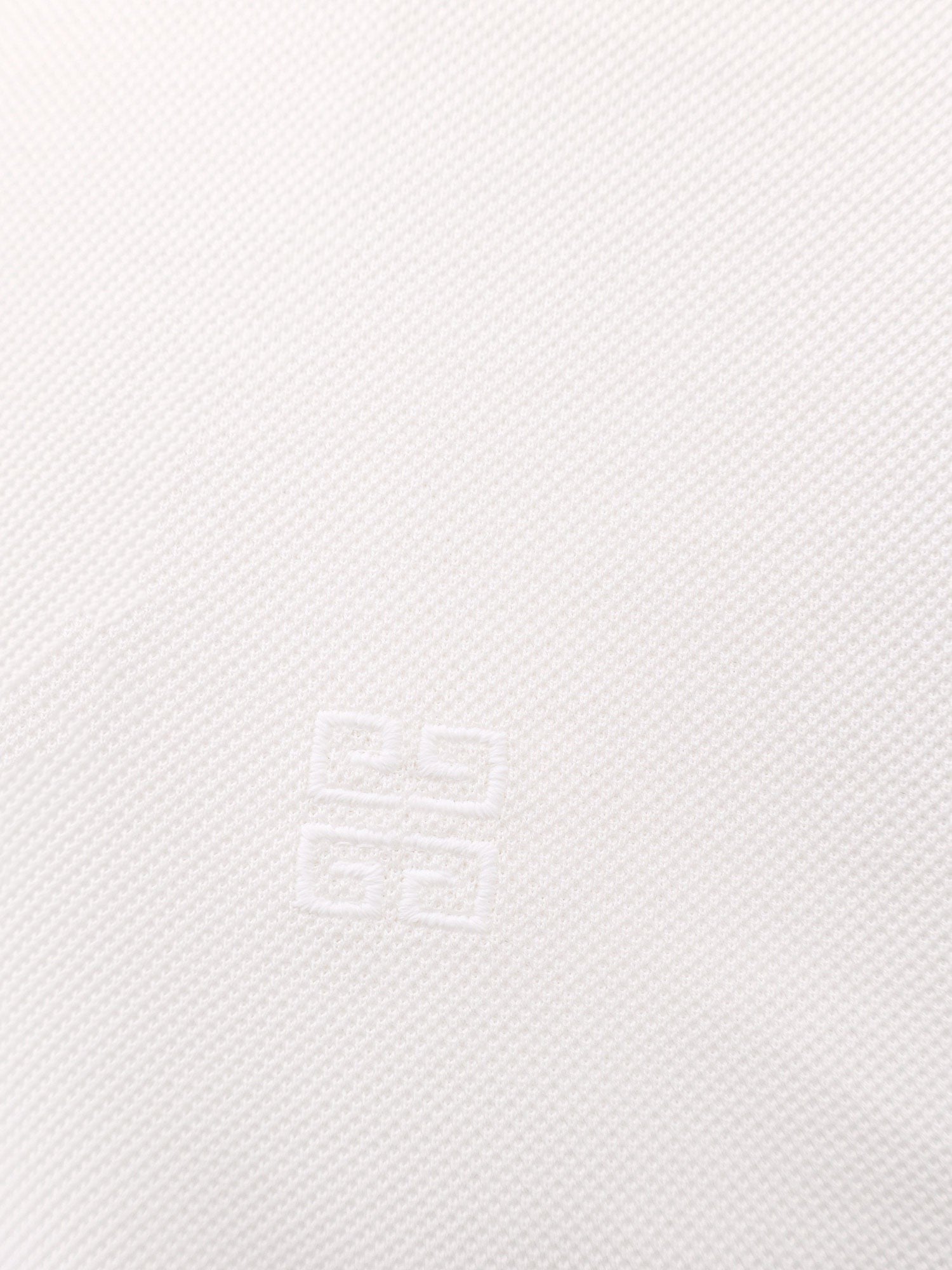 Piqué cotton polo shirt with 4g embroidery