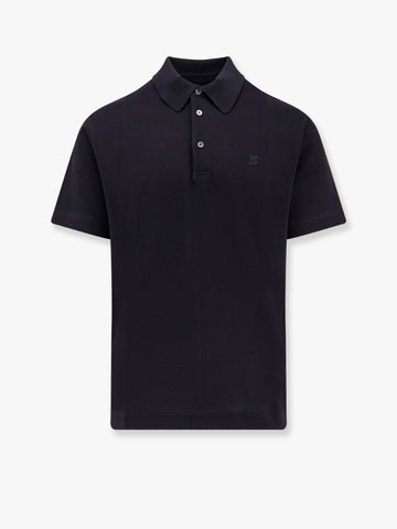 Piqué cotton polo shirt with 4g embroidery