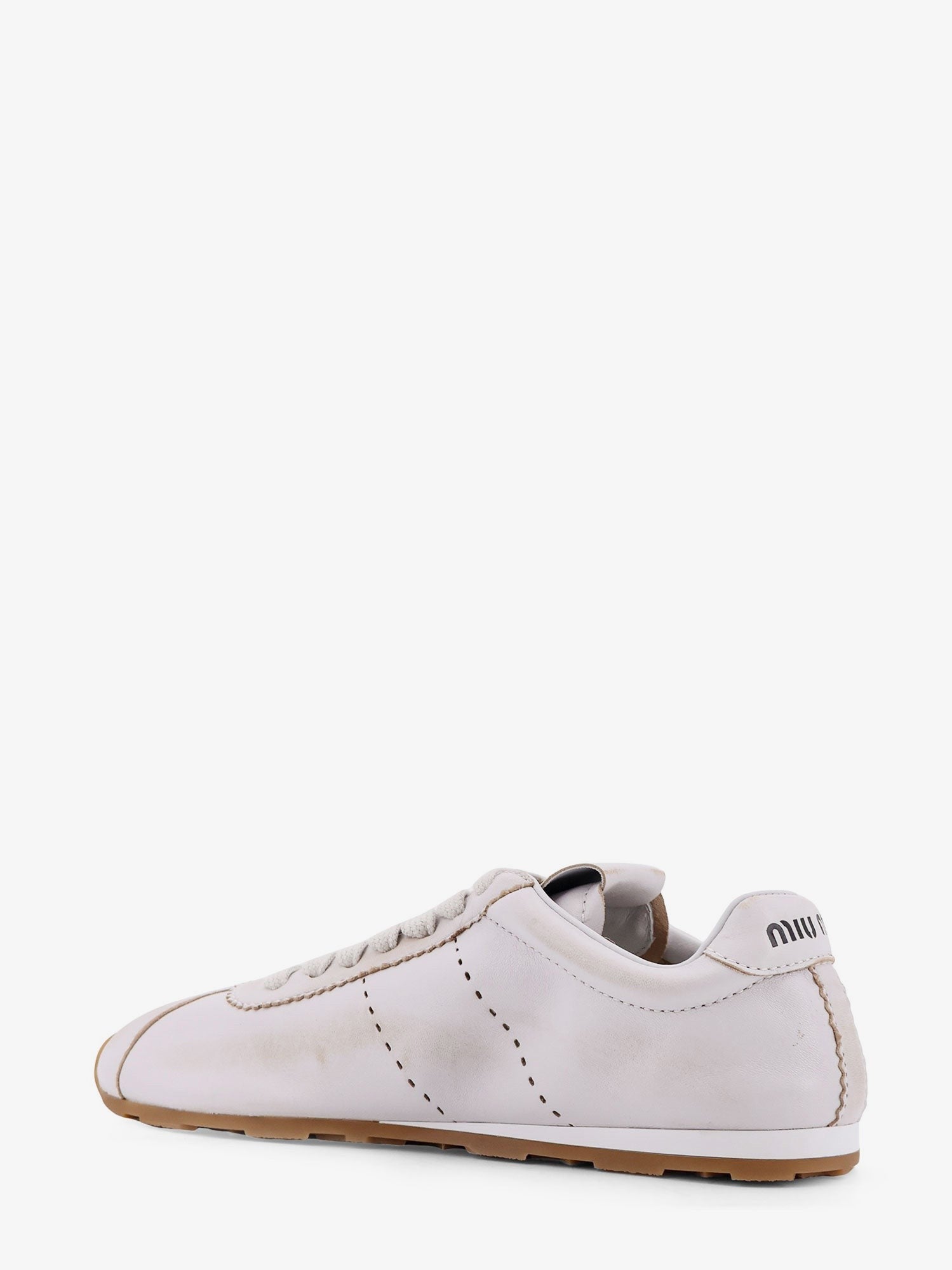 Plume low-top leather sneakers