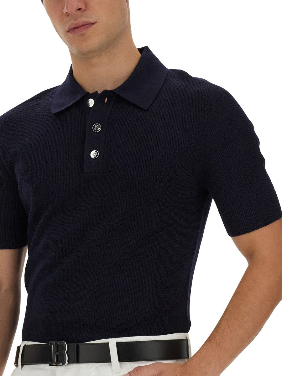 POLO WITH LOGO PATCH