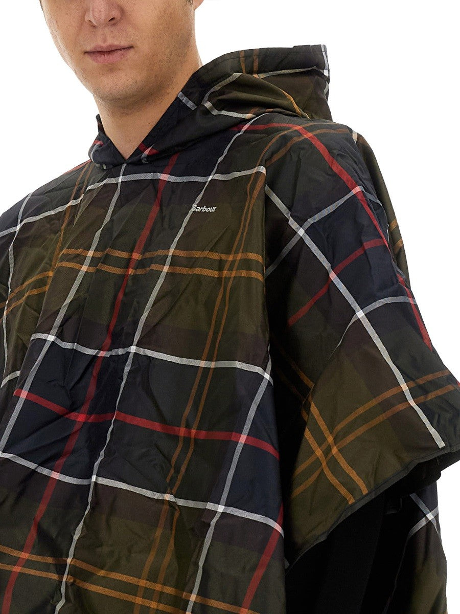 PONCHO WITH TARTAN PATTERN