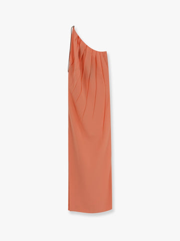 Pontida long dress with metal detail