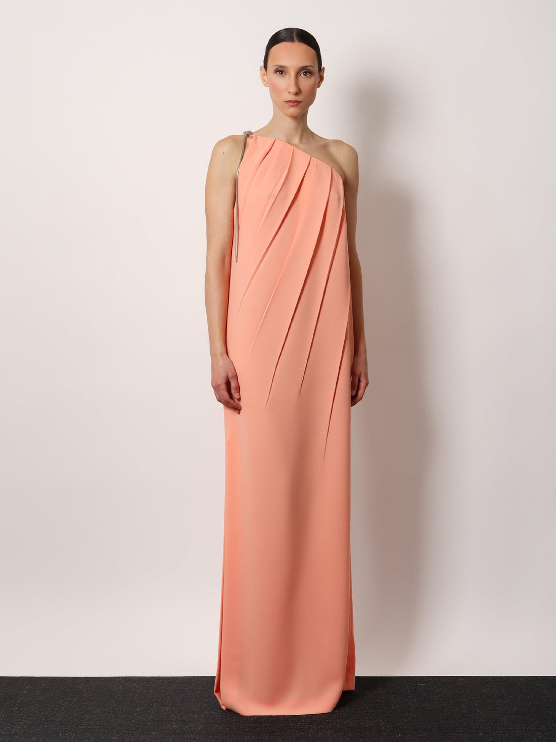 Pontida long dress with metal detail