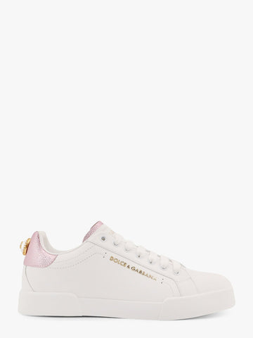 Portofino leather low-top sneakers with lateral lettering logo