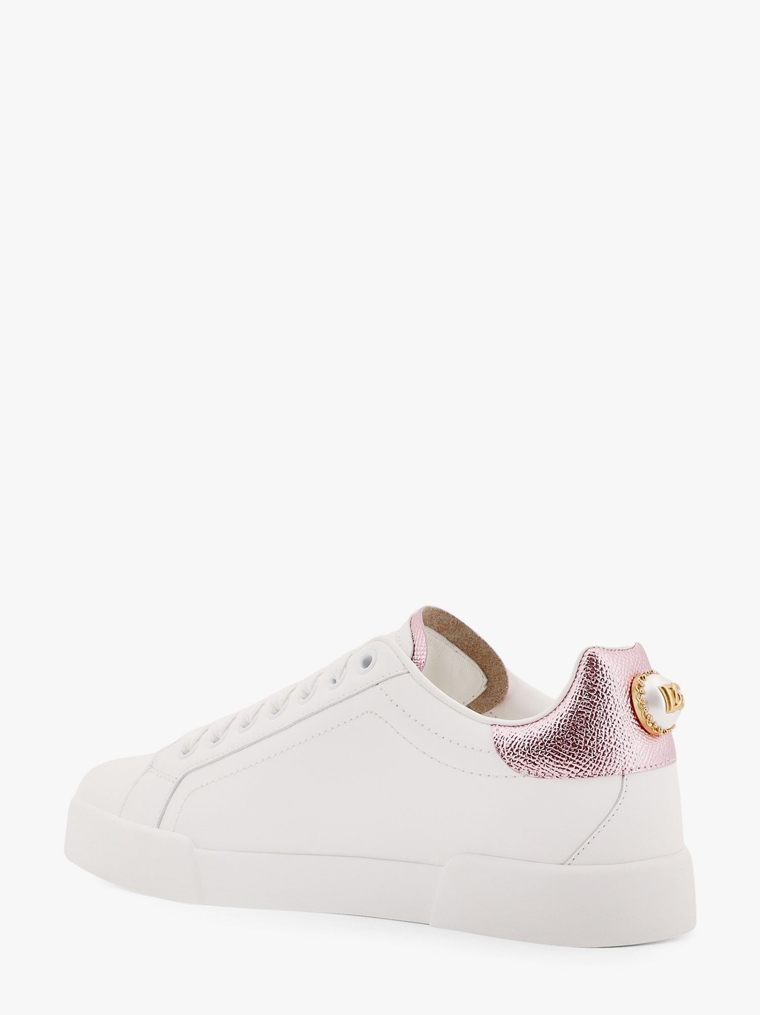 Portofino leather low-top sneakers with lateral lettering logo