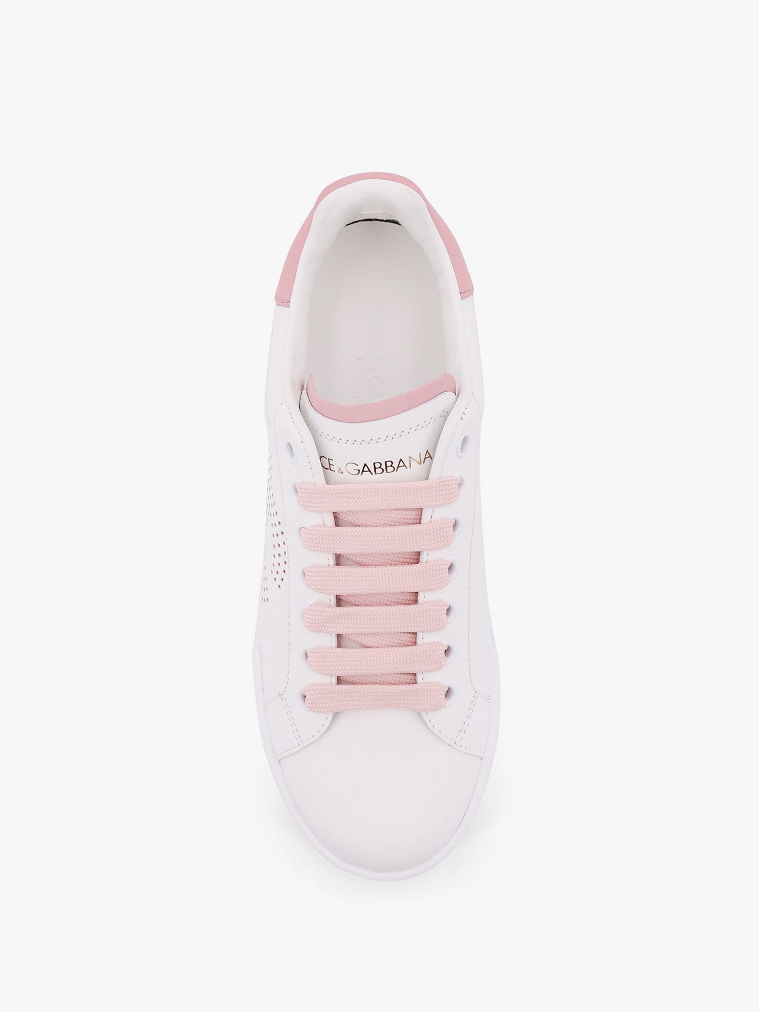 Portofino low-top leather sneakers with lateral monogram