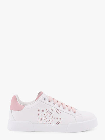 Portofino low-top leather sneakers with lateral monogram