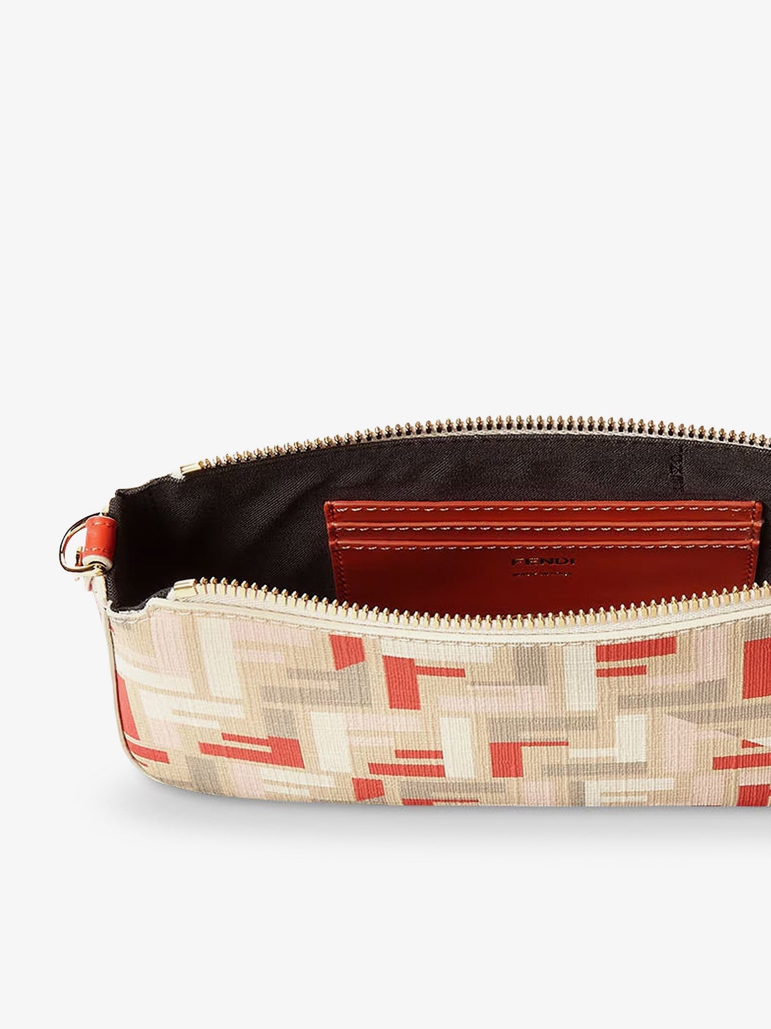 Pouch Baguette FF jacquard fabric shoulder bag