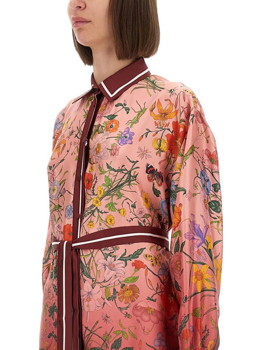 PRINTED CHEMISIER DRESS