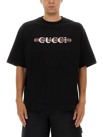 PRINTED COTTON JERSEY T-SHIRT