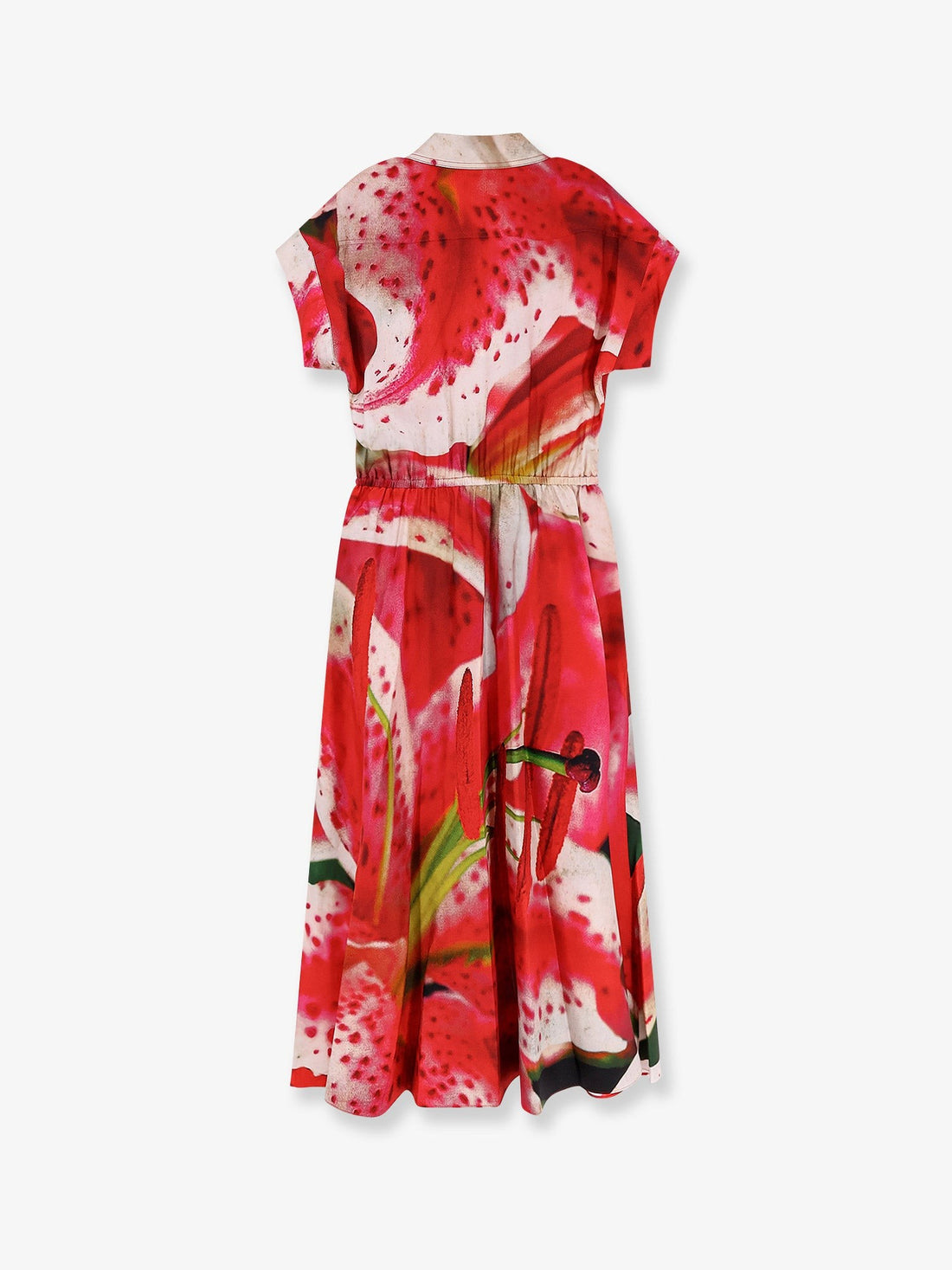 Printed silk chemisier/dress