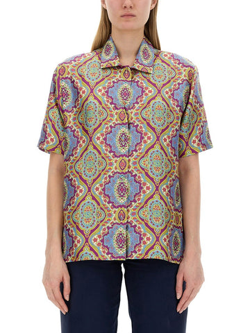 PRINTED SILK SHIRT