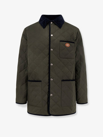 Quilted jacket with VLogo Signature patch
