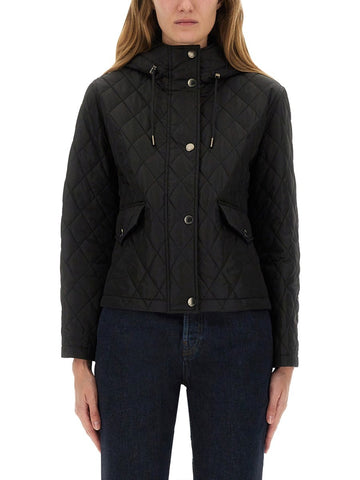QUILTED NYLON CROPPED JACKET
