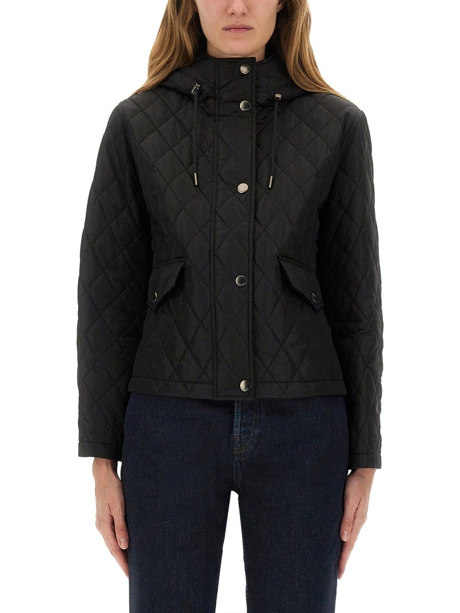 QUILTED NYLON CROPPED JACKET