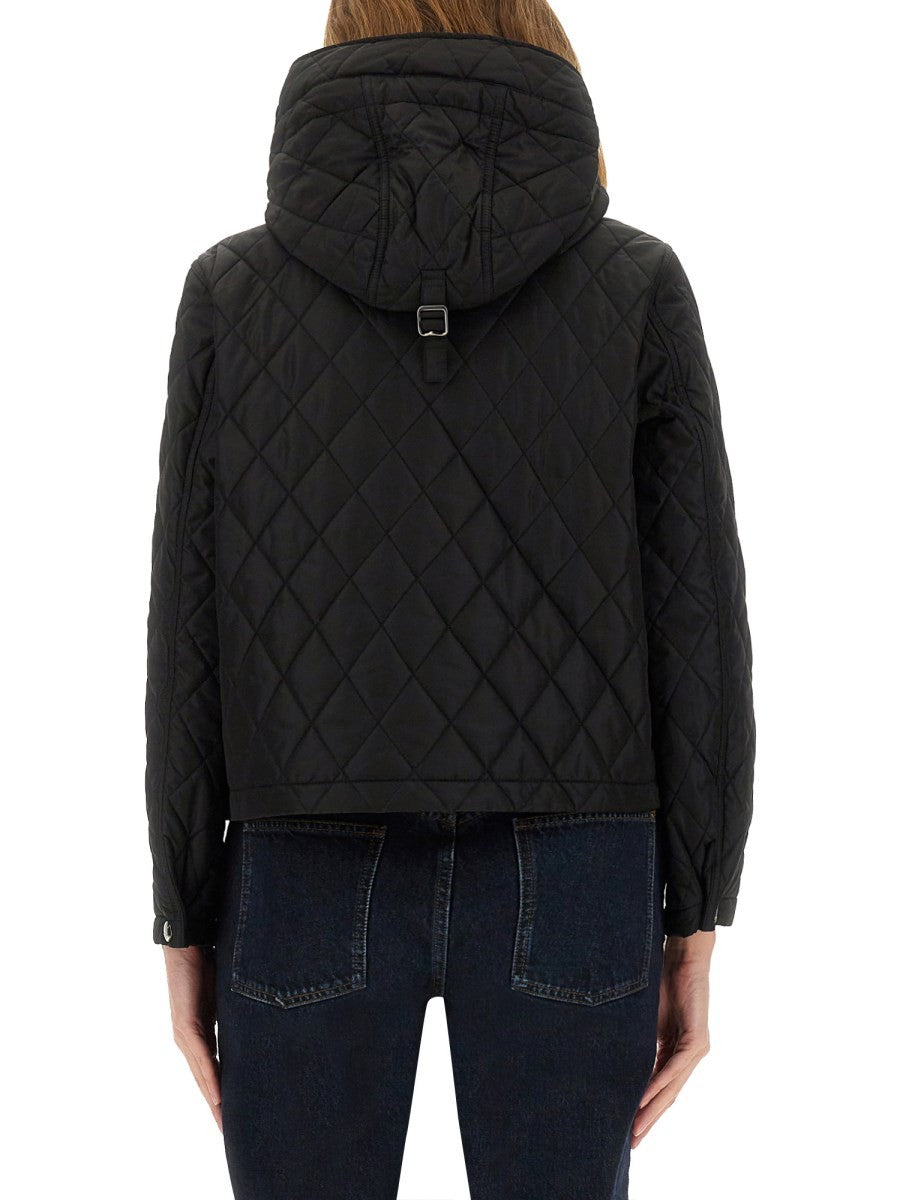 QUILTED NYLON CROPPED JACKET