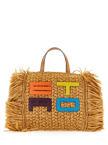 RAFFIA TOTE BAG