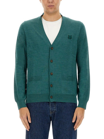 "REGULAR BOLD FOX HEAD PATCH" CARDIGAN