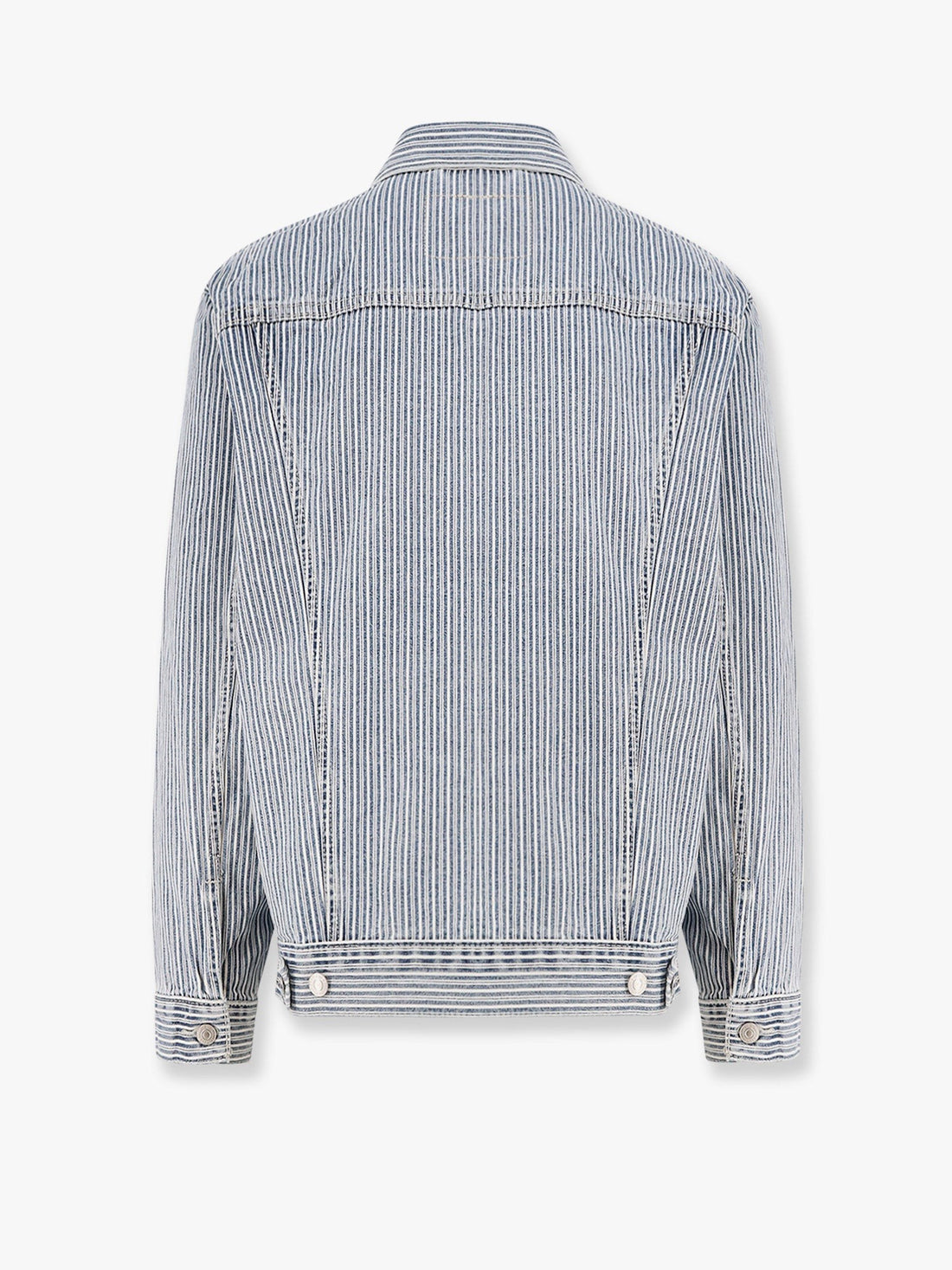 Relaxed striped cotton jacket