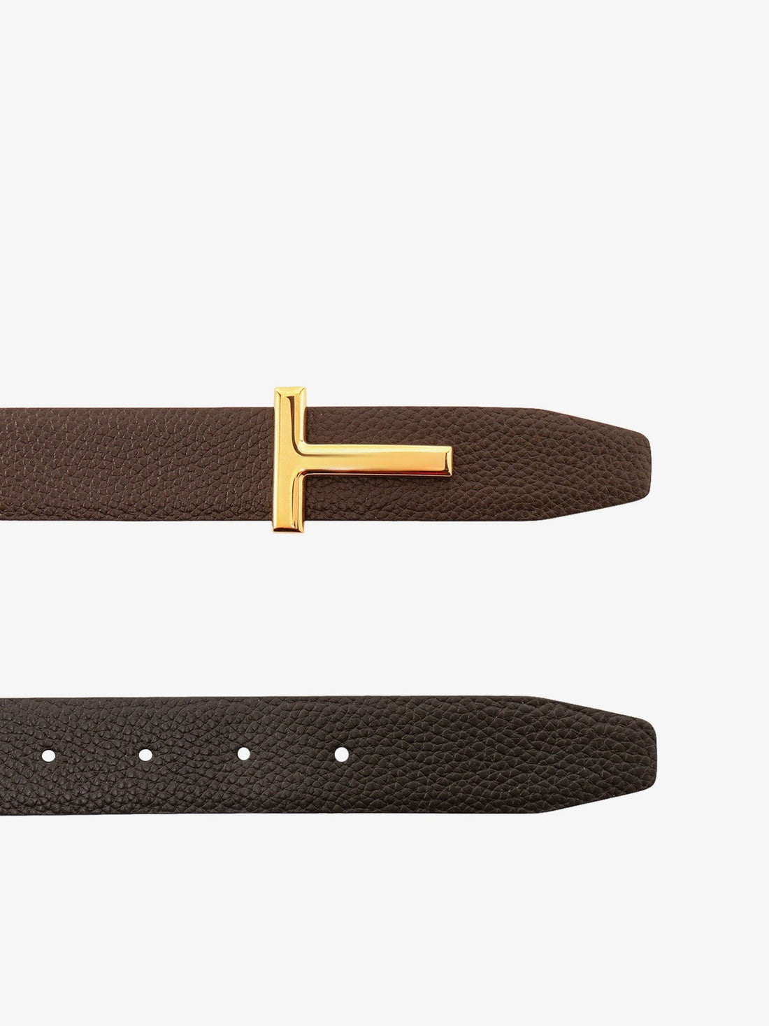 Reversible leather belt