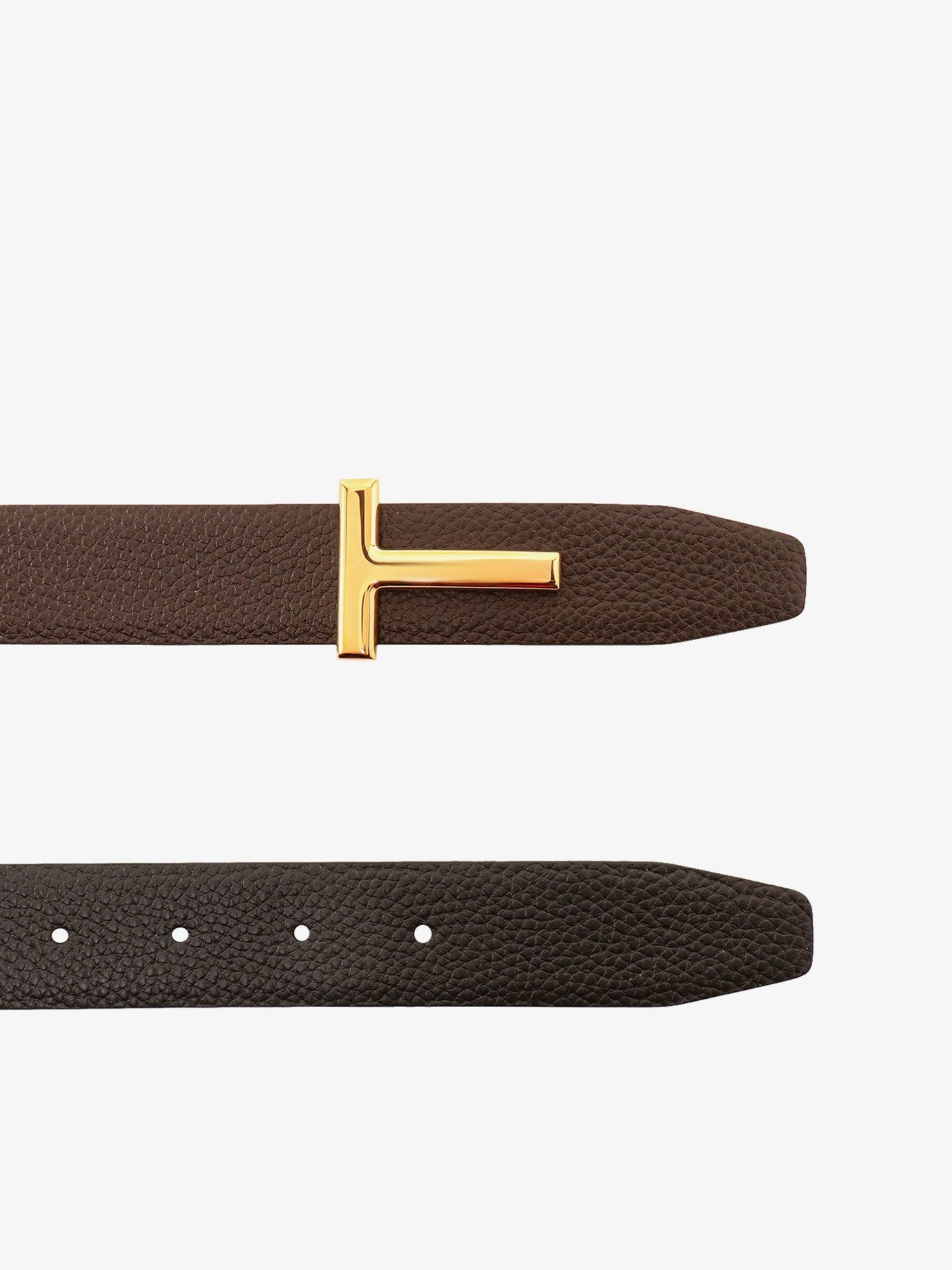 Reversible leather belt