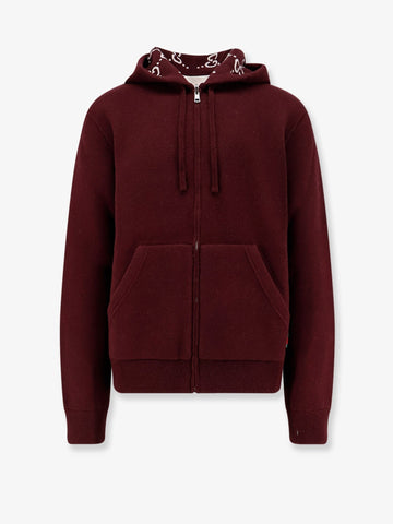 Reversible wool jacket with GG motif