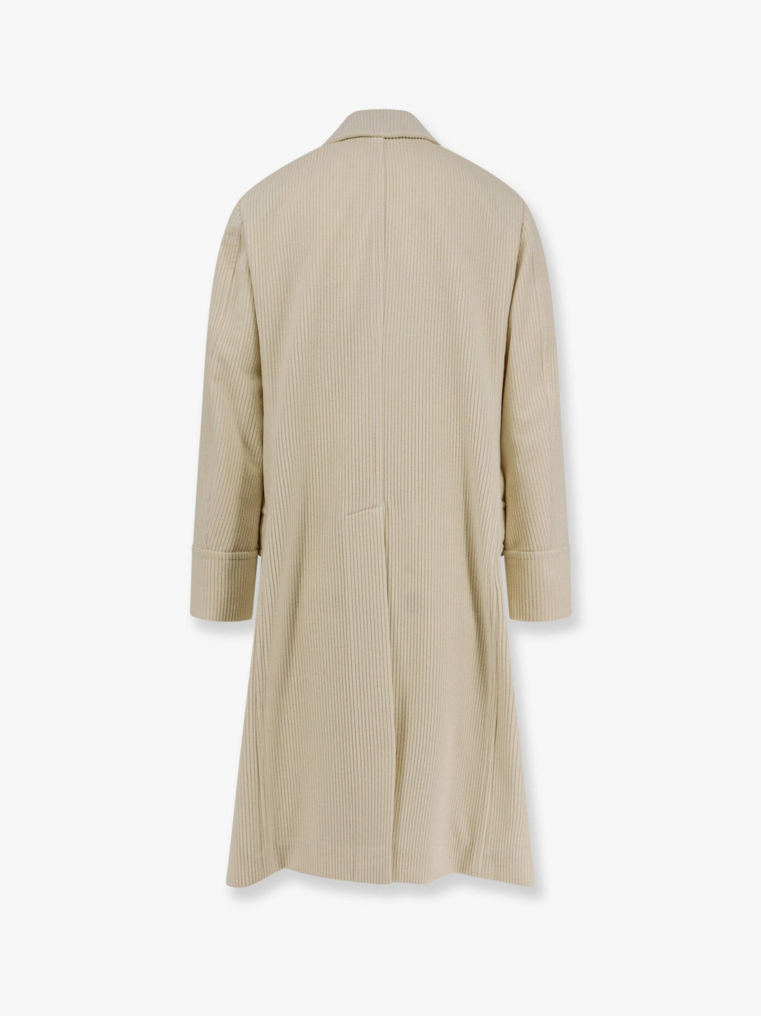 Ribbed cashmere coat