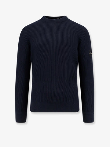 Ribbed certified virgin wool sweater