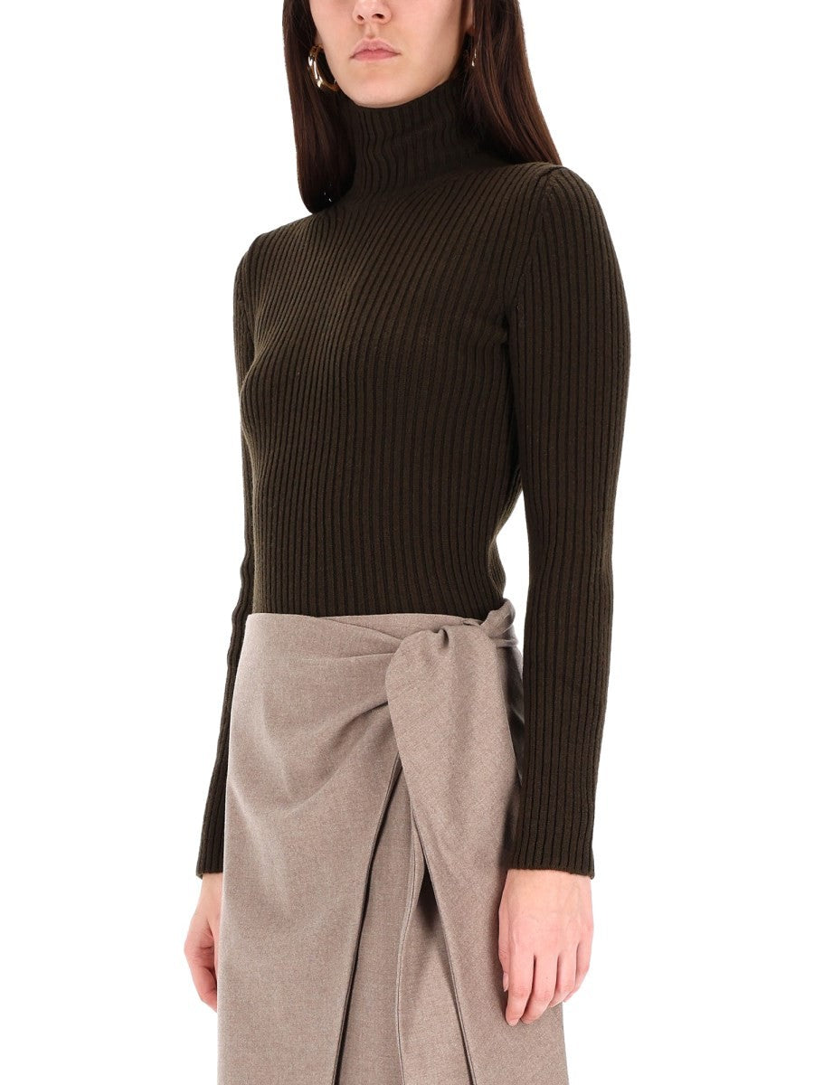 RIBBED TURTLENECK SWEATER