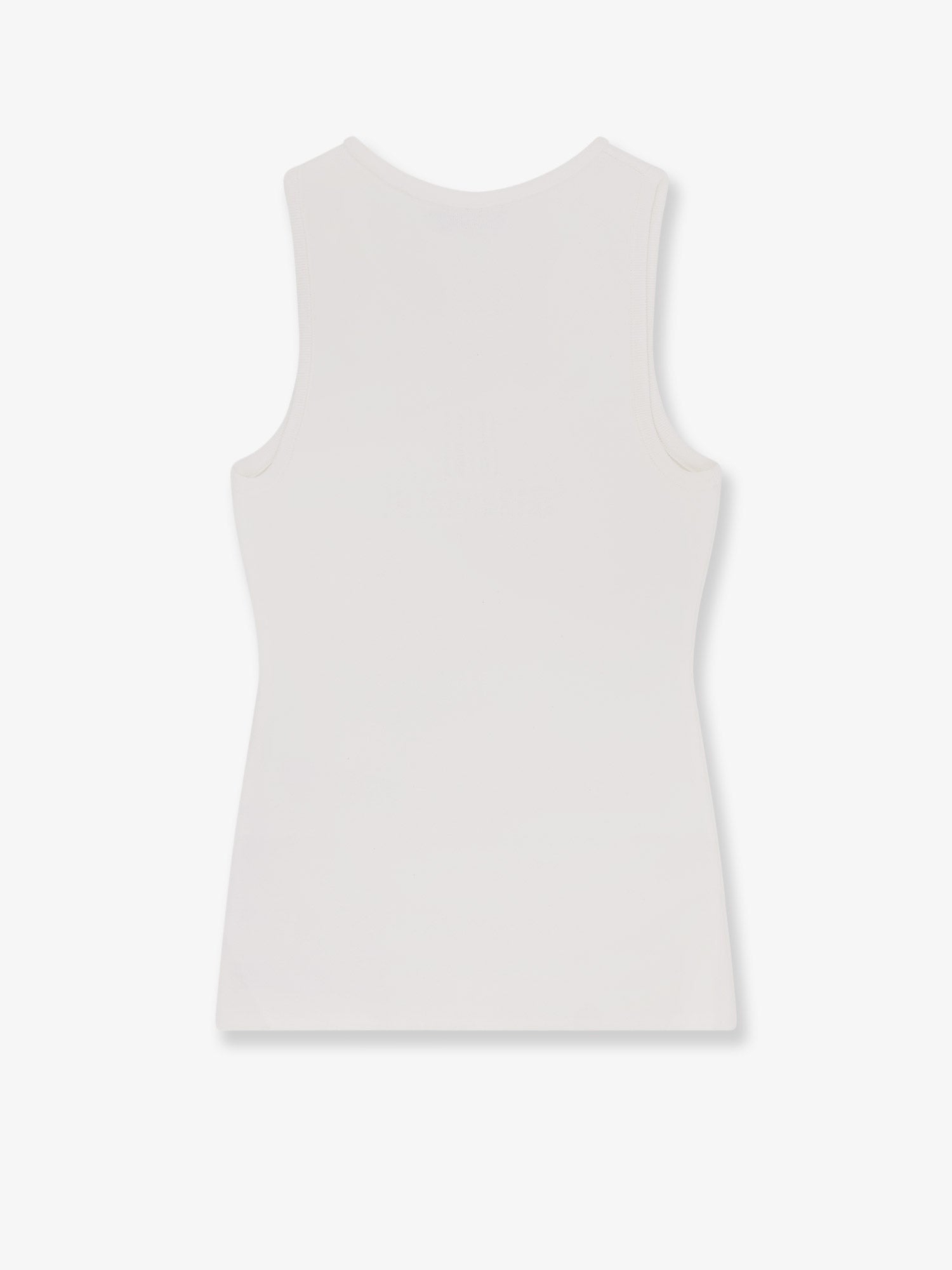 Ribbed viscose blend tank top