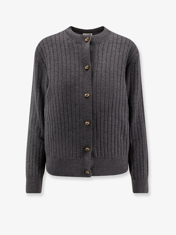 Ribbed wool cardigan