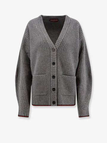 Ribbed wool cardigan