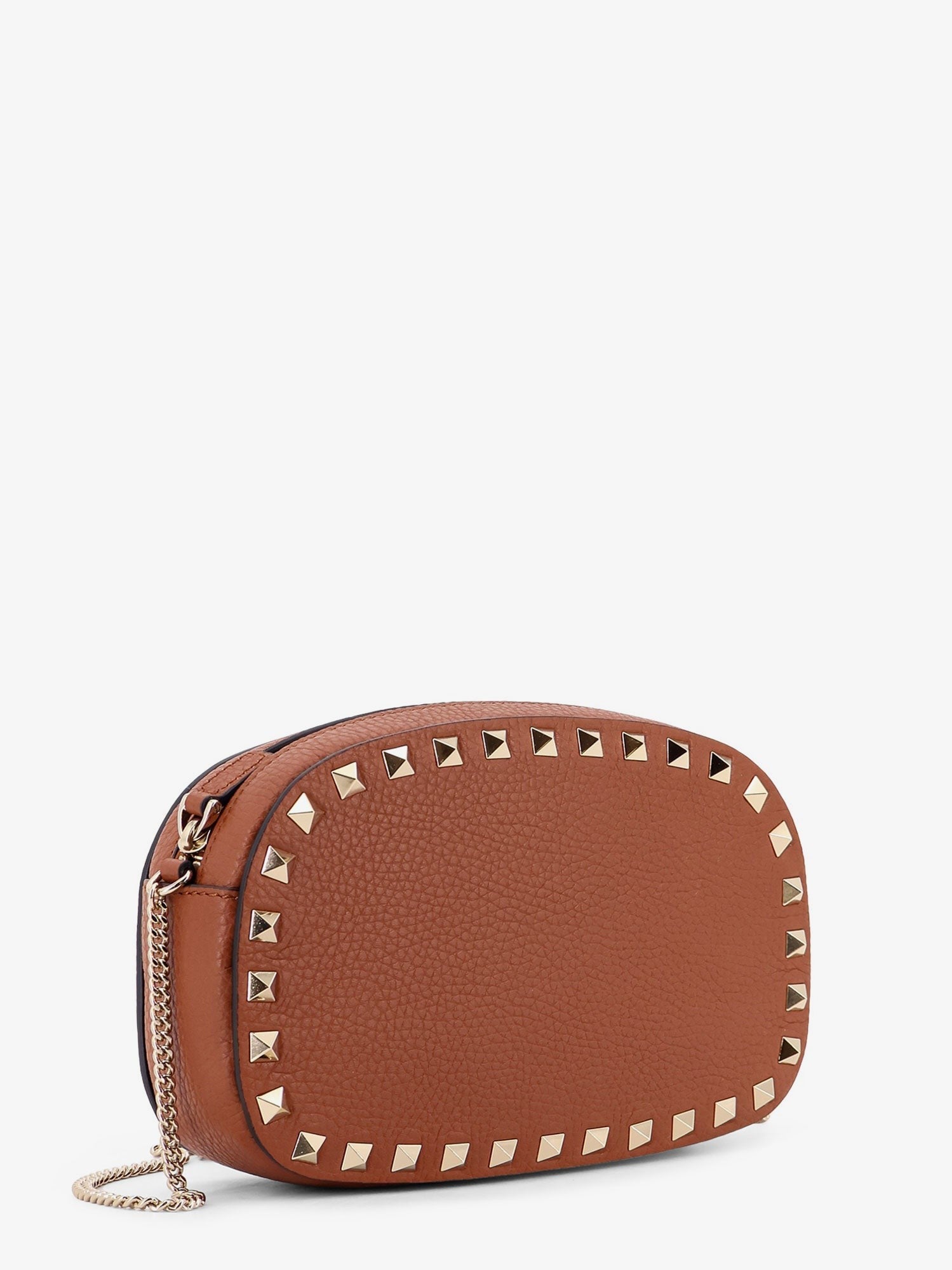 Rockstud leather shoulder bag