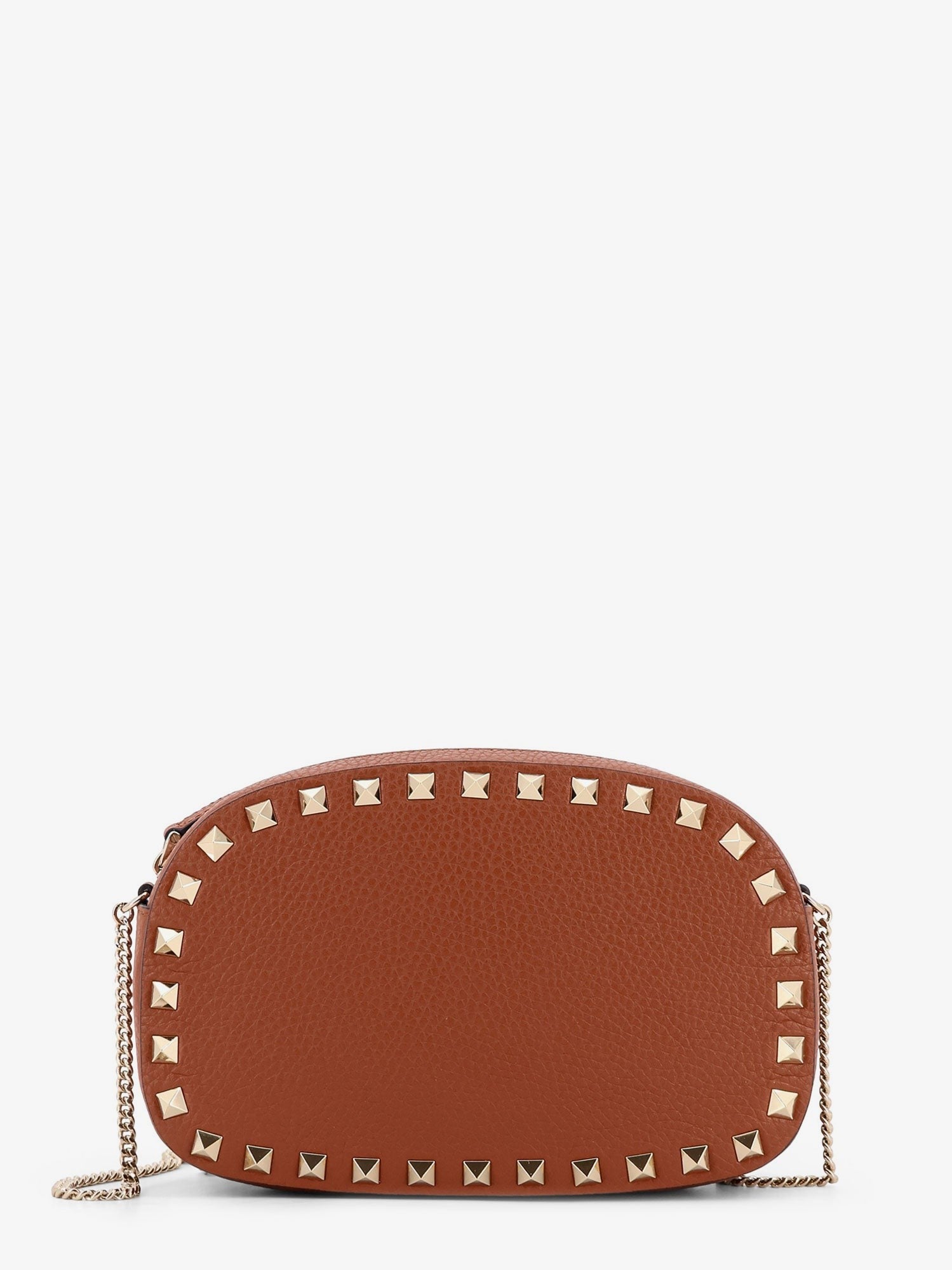 Rockstud leather shoulder bag