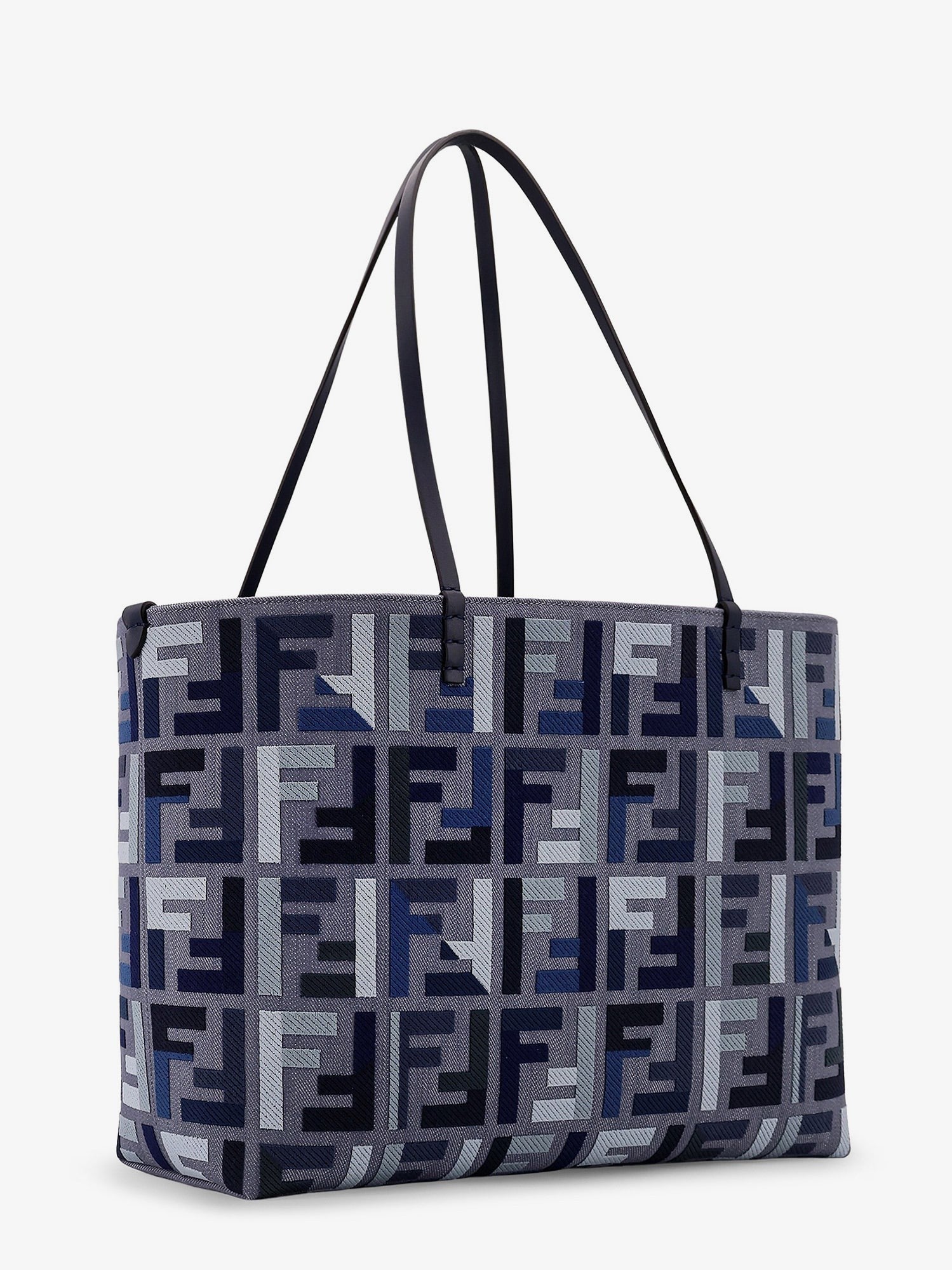 Roll Large jacquard FF fabric tote bag